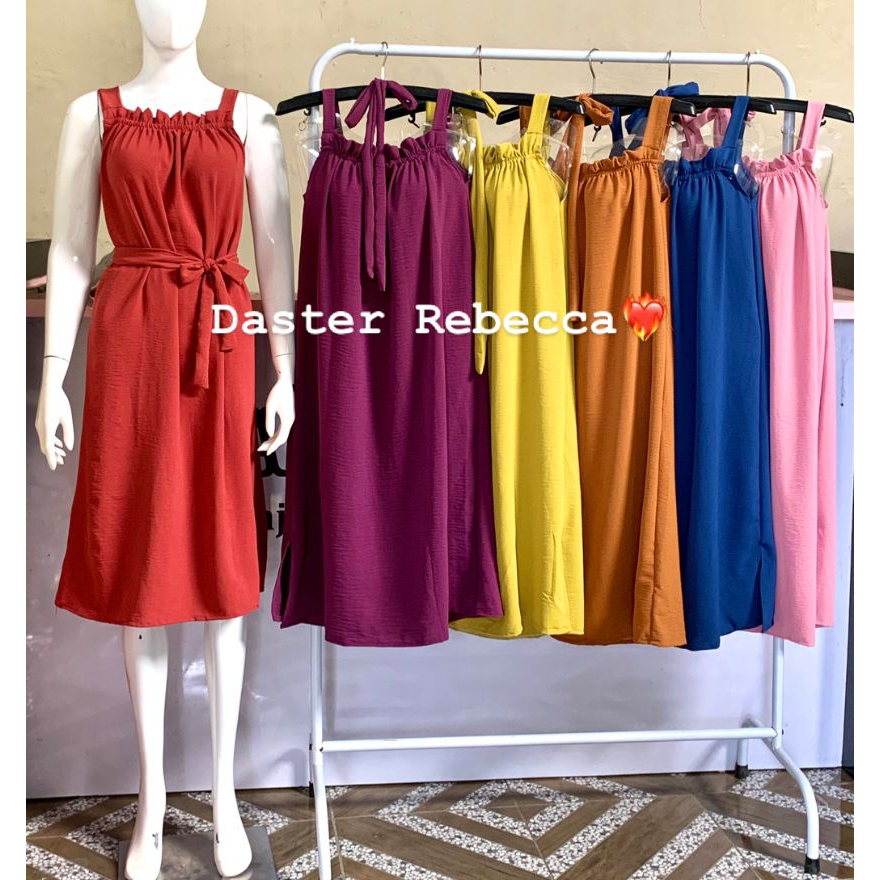 Daster Rebecca Cringkel Airflow Home Dress Wanita Anti Kusut Best Seller Bisa Jumbo