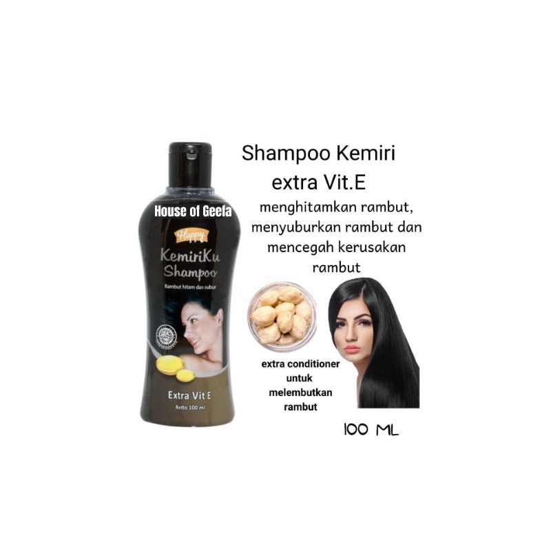 Shampoo Kemiriku Happy Kemiri BPOM Ampuh Menghilangkan Uban