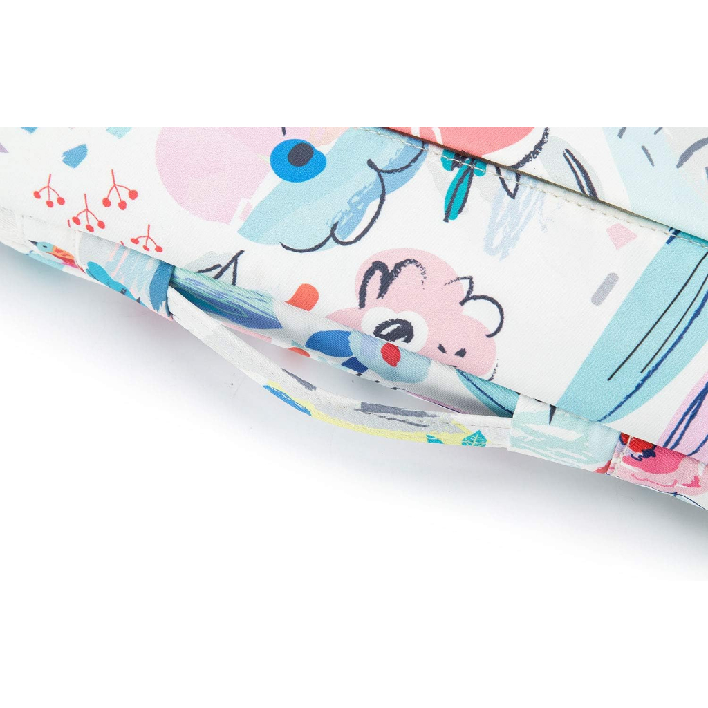 Tas Laptop Macbook KINMAC Handstrap flower motif Shockproof 13 14 15 16 inch