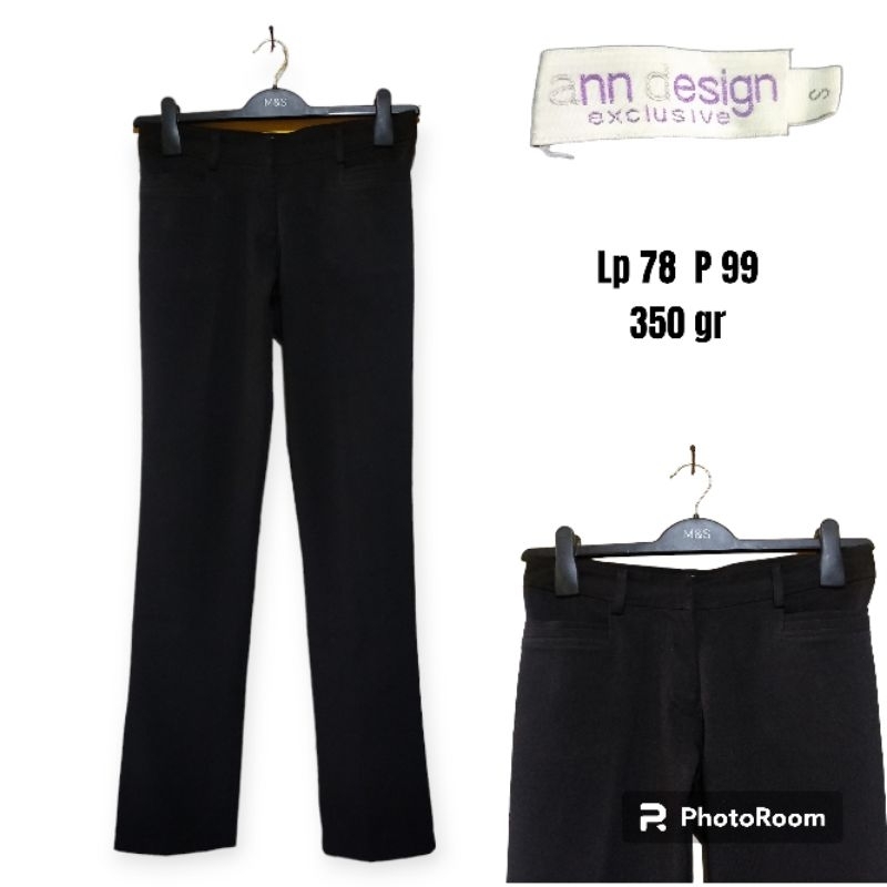 ann design celana panjang bahan wanita size s