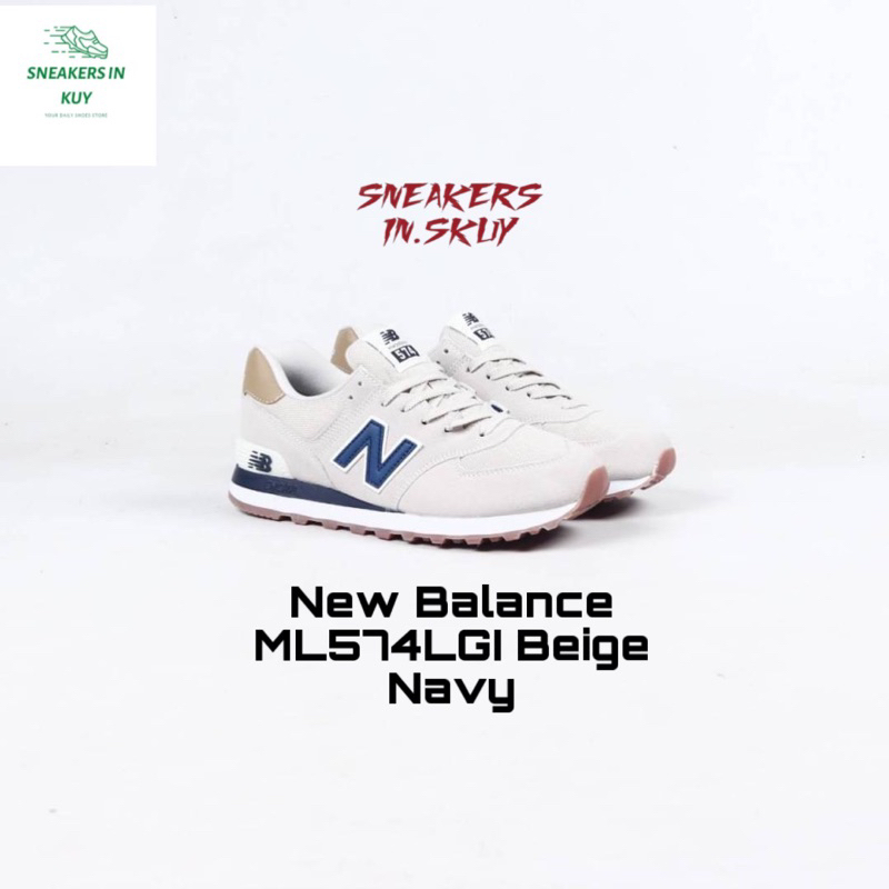 Sneakers New Balance ML574LGI Beige Navy