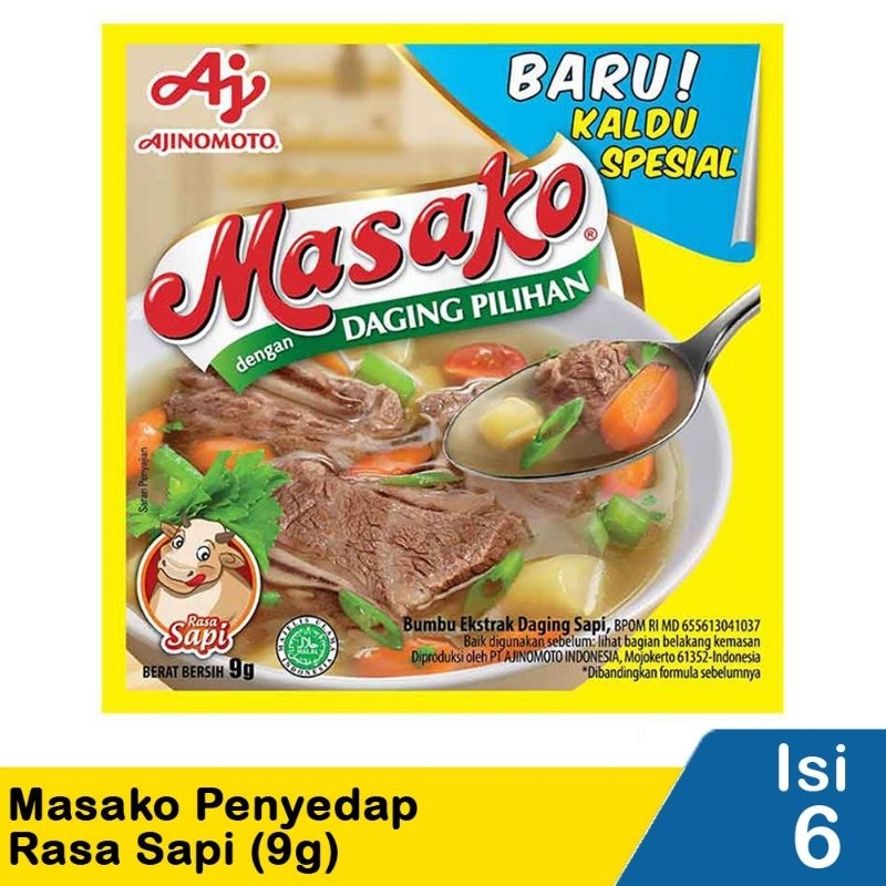 

Ajinomoto Penyedap Rasa Masako Sapi 6X9g BBS
