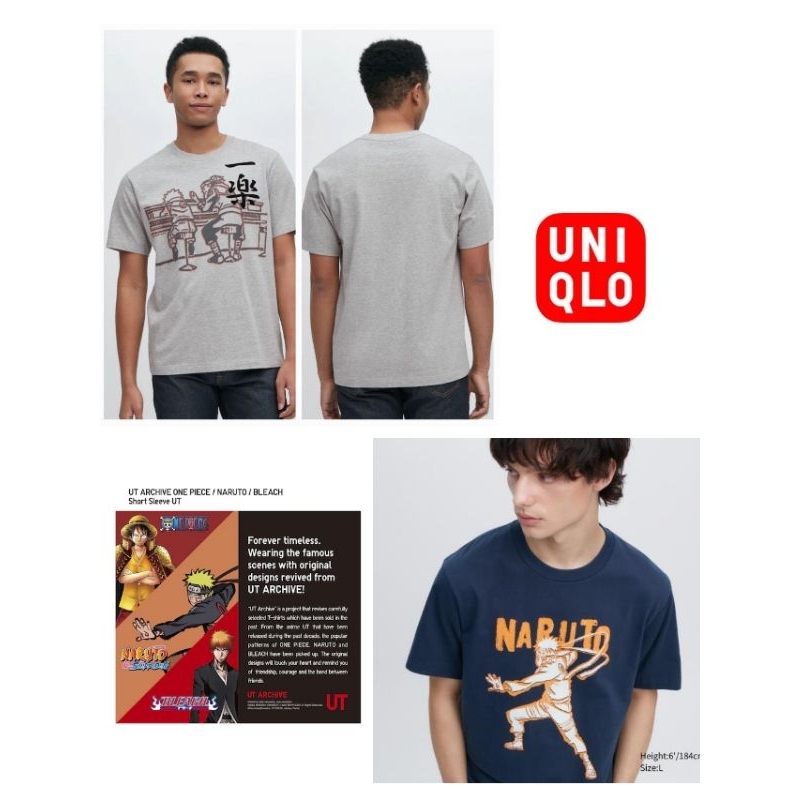 New Original Uniqlo UT Naruto Kaos Katun Lengan Pendek M-XXL Jumbo
