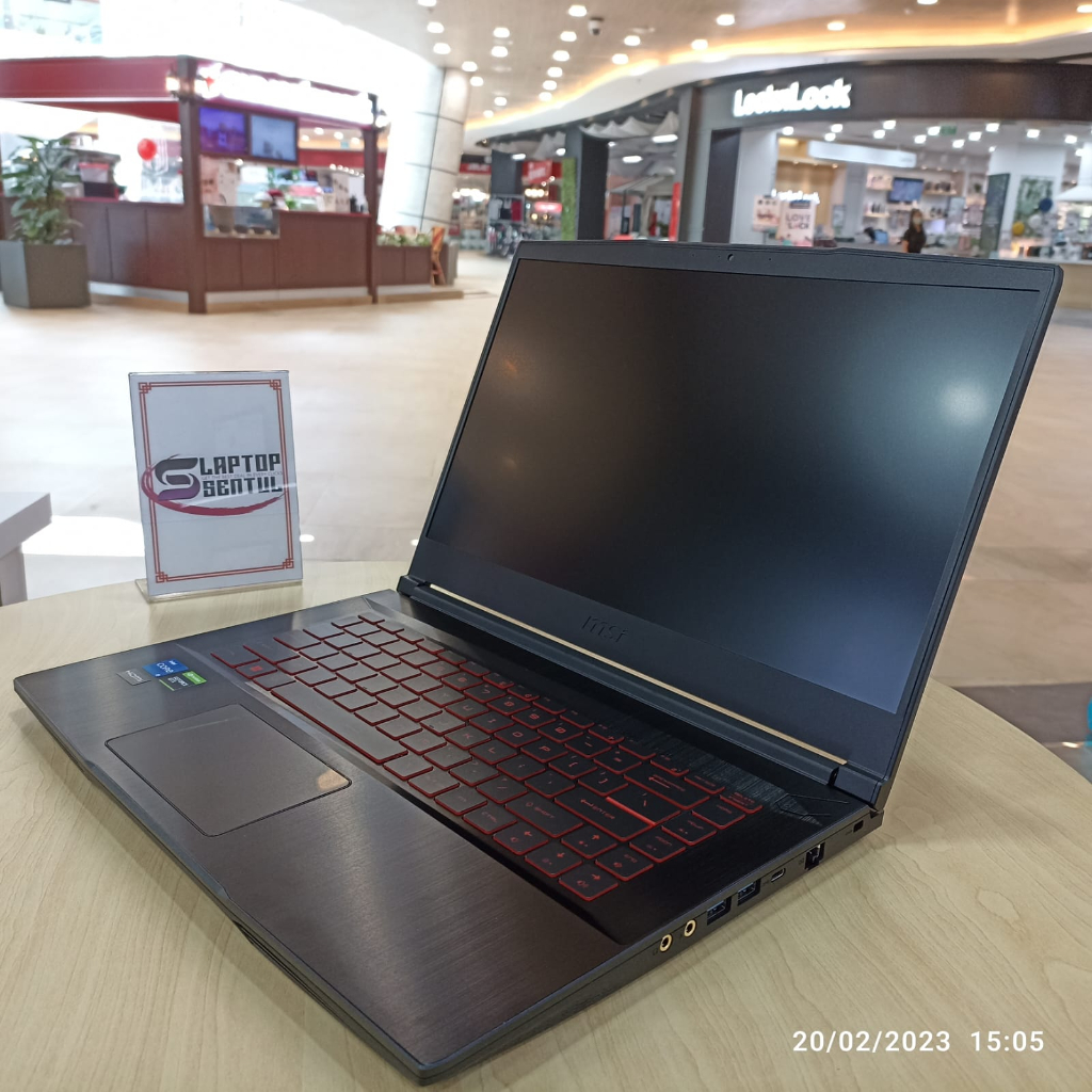 LAPTOP GAMING MSI GF63 THIN 11SC INTEL I5 11400H 32GB 1TB SSD FHD IPS GTX1650 4GB MAX Q DESIGN 60HZ WINDOWS 11 HOME ORIGINAL