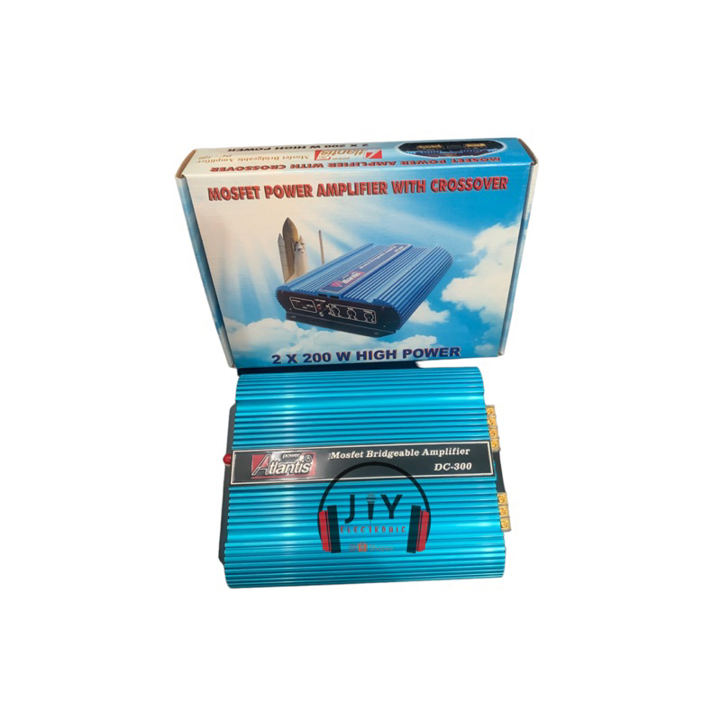 Power Amplifier Mobil 2 channel Atlantis DC-300 DC300 DC 300 Mosfet