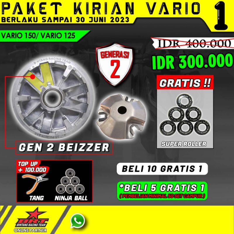 PAKET KIRIAN BRT VARIO 125 DAN 150 CC