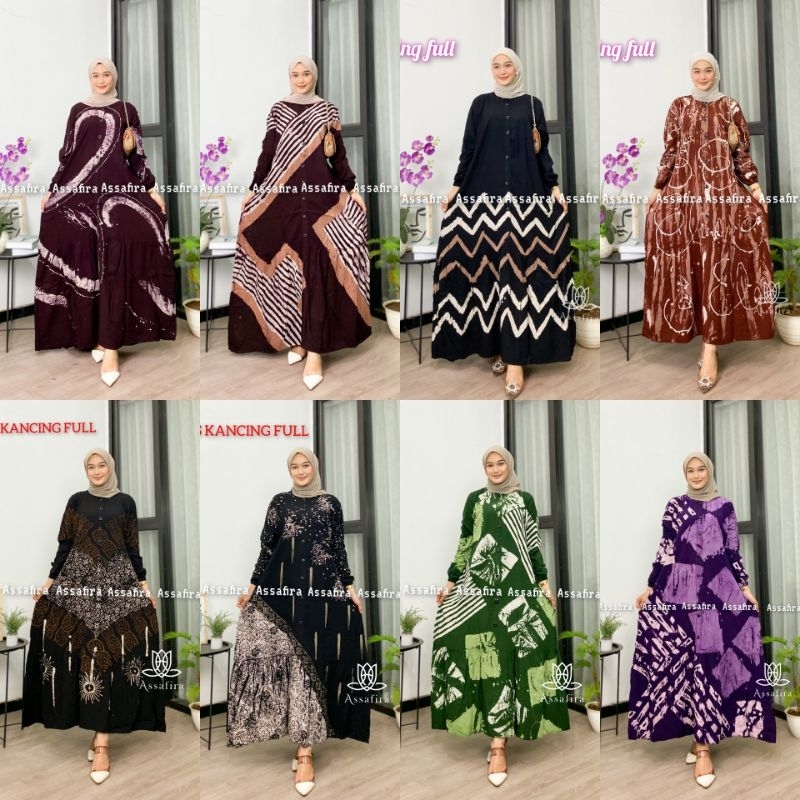 READY STOK GAMIS TWILL RAYON KANCING TERBARU 2022/DRESS MUSLIM/GAMIS RAYA/HOME DRESS