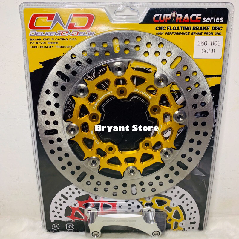 PIRINGAN CAKRAM DEPAN DELKEVIC 260MM D03 VARIO 125 NEW 150 NEW CNC FLOATING BRAKE DISK DISC BAUT 125NEW 150NEW VARIO125 VARIO150 LUBANG BAUT 5