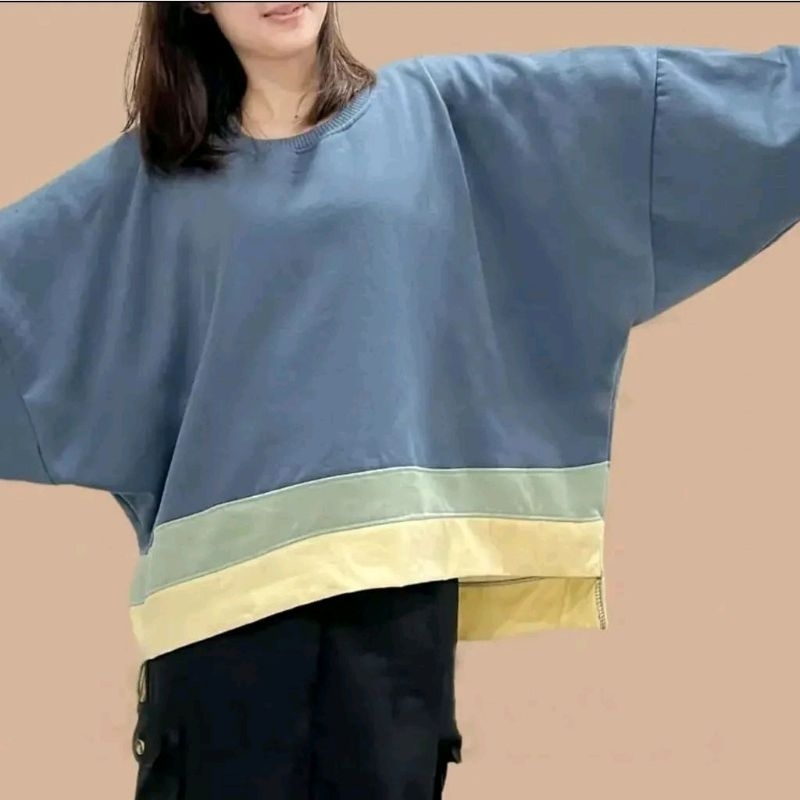 BIG SIZE XXXL Batwing Sweater Oversize (Real Pict) SWEATER WANITA