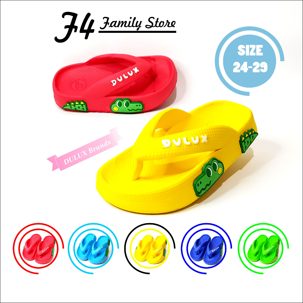 Sendal Anak Laki Laki Jepit Usia 3 5 Tahun Terbaru  Motif Buaya Slip On Jelly