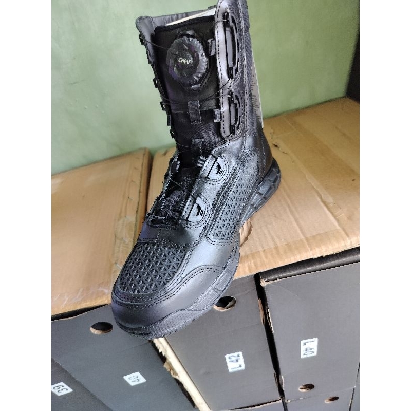 sepatu pdl parebellum boa libra REPLIKA NEW CHEVALIER/ taktikal  tali putar besar