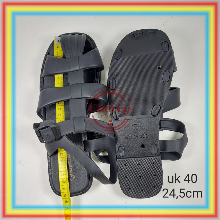 2009GL3 Sepatu Sandal Gladiator Wanita Glanzton Sepatu Sendal Cewek Karet Empuk Ban 3 Verotino