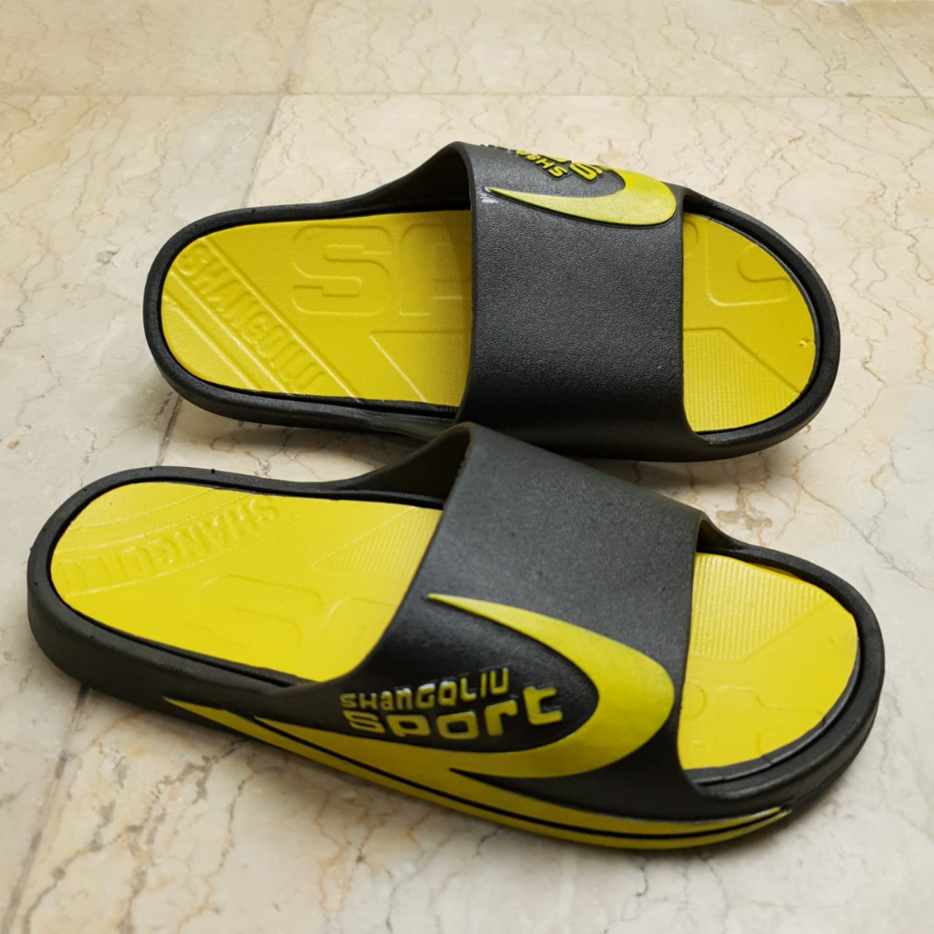 Sandal Slop Karet PCU Pria motif Shangoliu SPORT MKY 2296 40-44