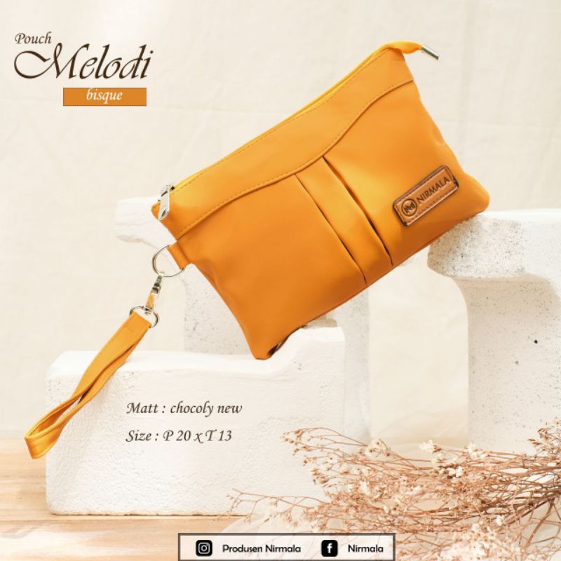 POUCH MELODI By Nirmala Tempat Uang Muat Hp Bahan Anti Air