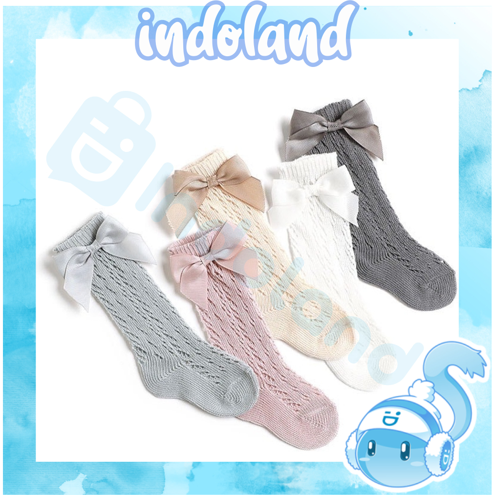 ☀ INDOLAND ☀  Kaos Kaki Bayi Baby Socks Kaos Kaki Anak Balita Kaos Kaki Rajut Pita KK072