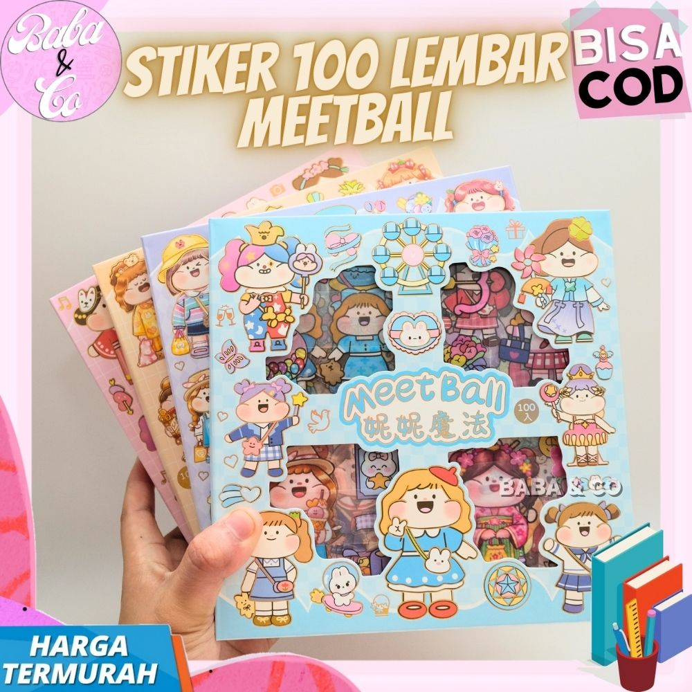 

1 BOX STIKER MEETBALL 100 LEMBAR STICKER MASU MEETBALL LUCU UNIK COd PAKET STIKER 100 MEETBALL