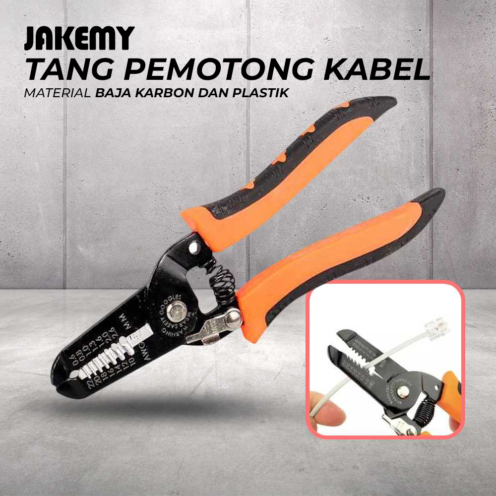 Jakemy Tang Pemotong Kabel Wire Cutter Pliers - JM-CT4-12