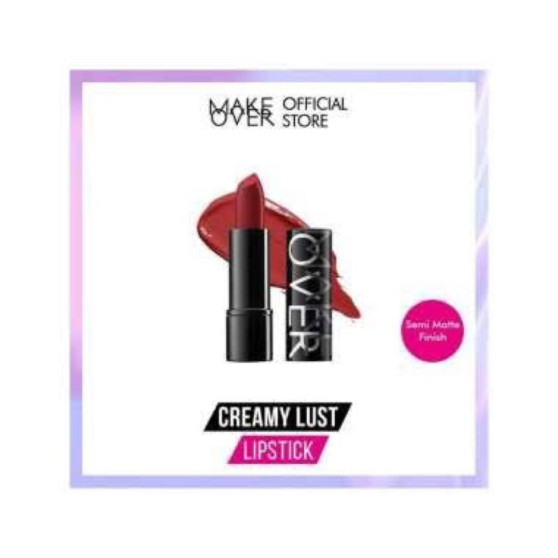 MAKE OVER Lipstick Ultra SHINE & CREAMY Lust 1000% ORIGINAL