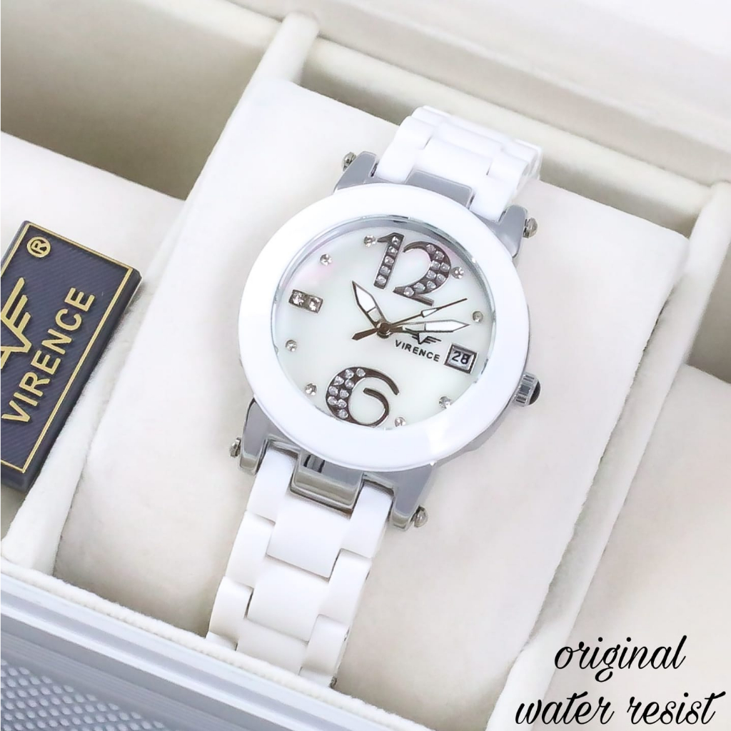 JAM TANGAN WANITA VIRENCE SL-001 RANTAI MIKA TANGGAL AKTIF