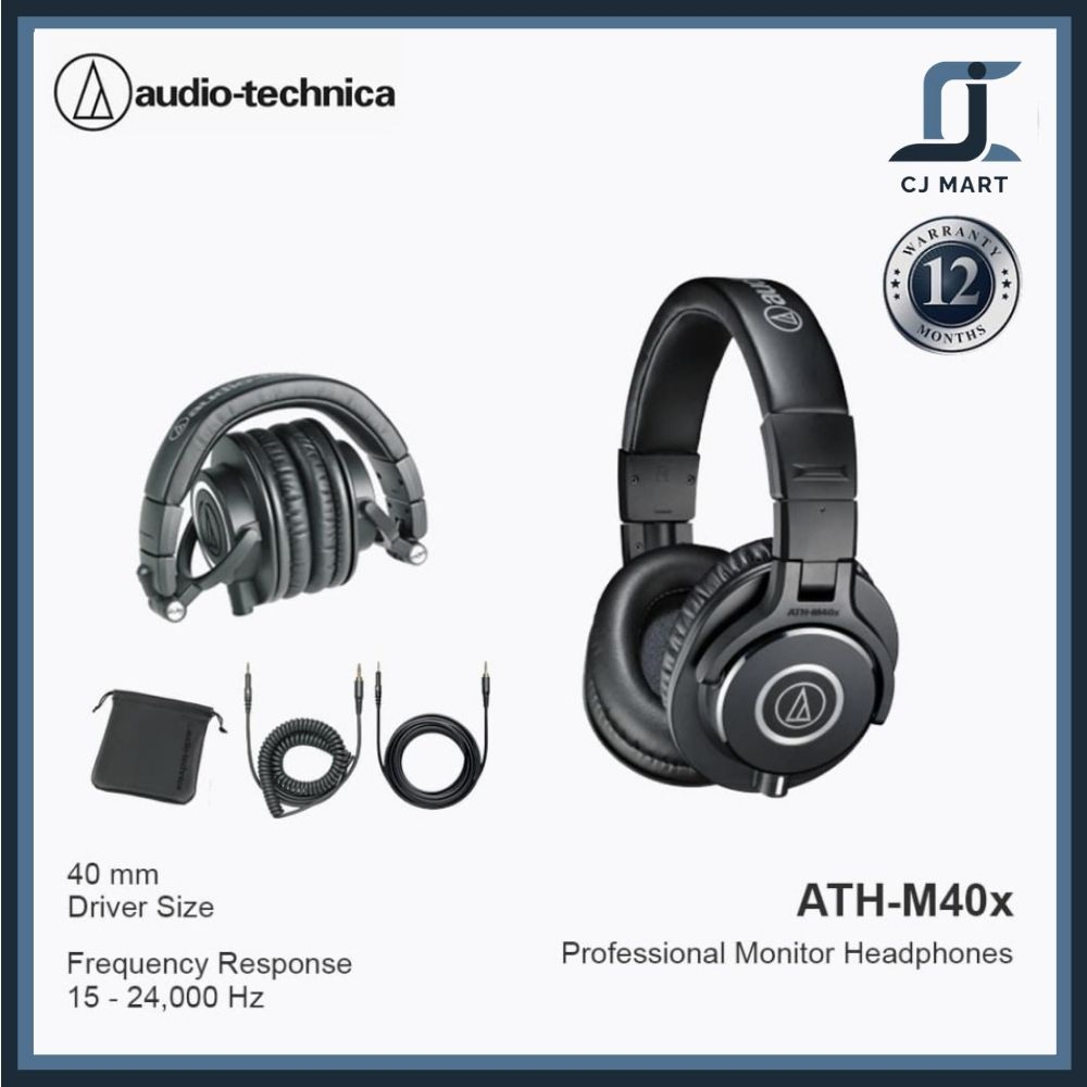 Audio Technica ATH-M40X Professional Monitor Headphones