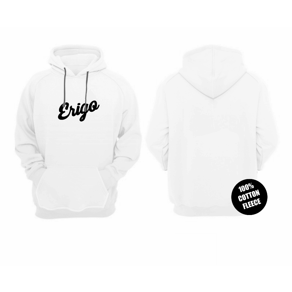 Hoodie Distro Erigo Logo Hitam Super Premium / Hoodie jaket pria distro oversize tebal premium origi