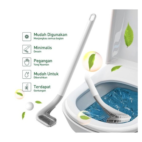 [ Sikat WC ] Silikon Elastis Pembersih Toilet Silicone Brush / Sikat Pembersih Toilet / Toilet Brush Silicone Multifungsi / Sikat Permbersih Kloset BY SMOLL