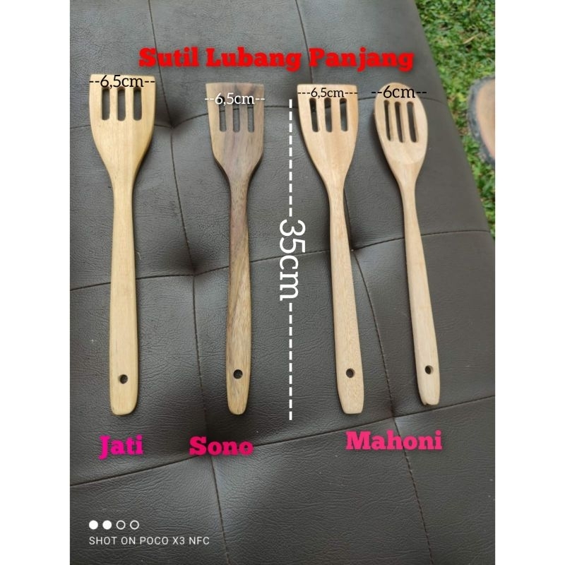 Sutil Kayu jati /Sutil Sono / Sutil Mahoni Lubang Panjang 35cm