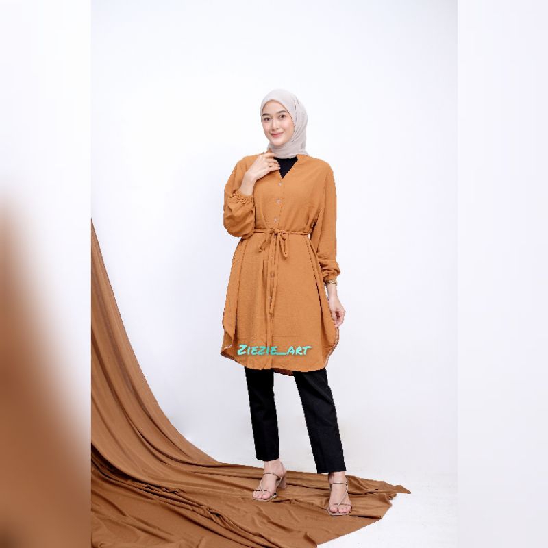 Tunik INARA-Tunik MEISA-Tunik polos premium-Long tunik-Tunik jumbo.