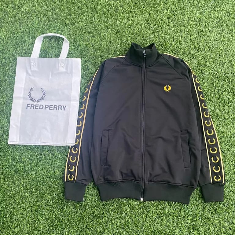 Tracktop Suit Jacket Fredperry Black gold