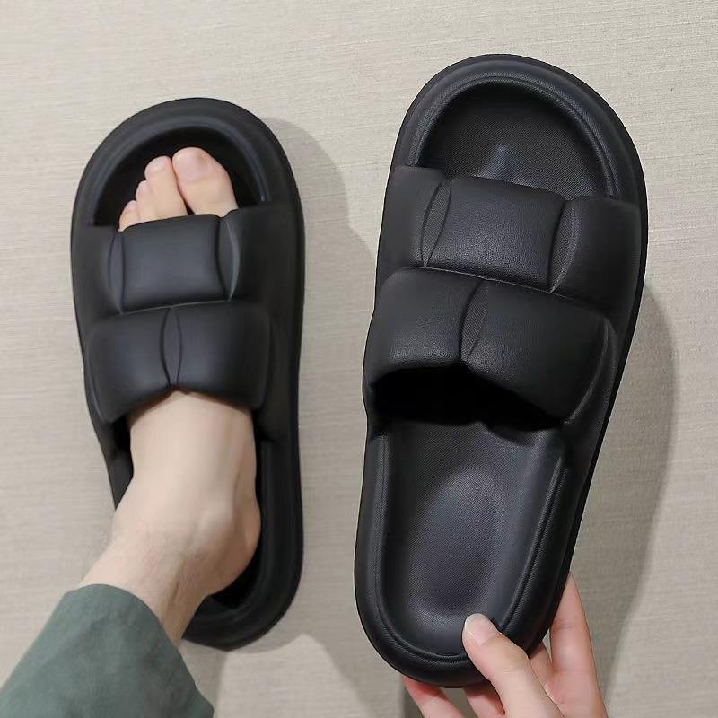 Sandal Slip On Wanita Terbaru Empuk Tebal Sandal Flat Jelly Empuk Slop Sendal Rumah Anti Slip