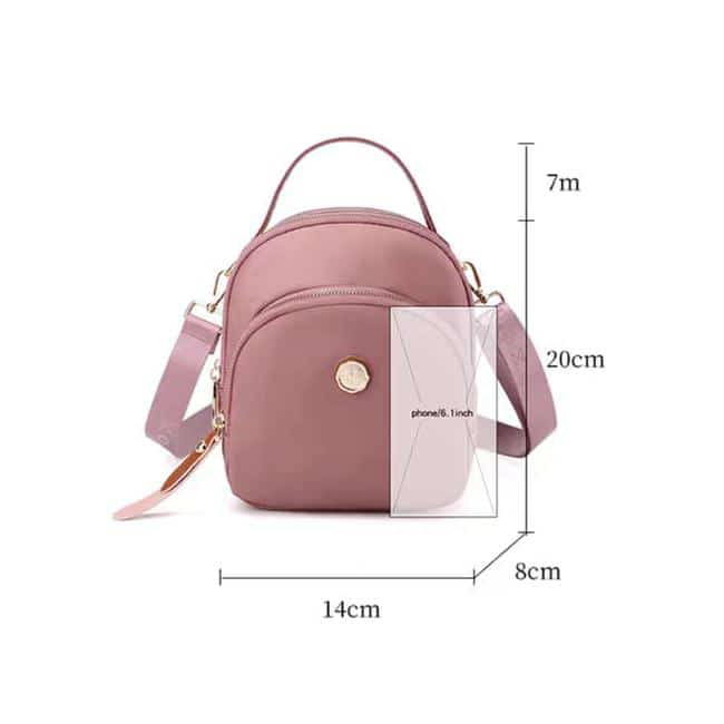 (PINK_IMP)  Colorfull New Import Tas Fashion Wanita. 14x20 Full Emboss . Simple Mini Cute Bag