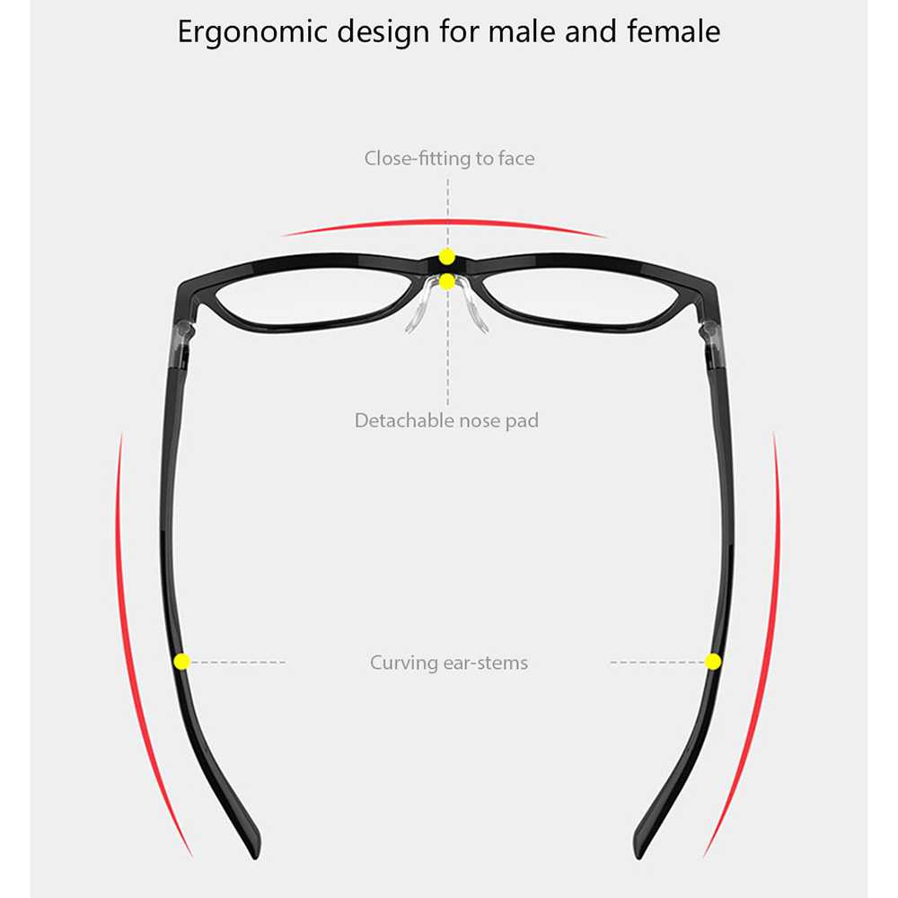 Qukan Roidmi B1 Kacamata Modular Anti Blue Light Eyeglasses - LG01QK