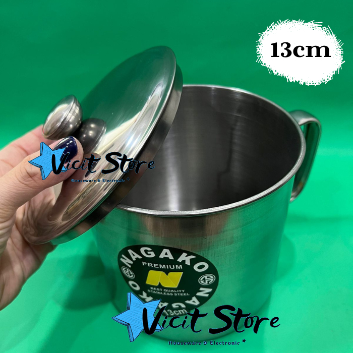 Mug Set Stainless 4pcs / Mug Set Kopi Harga Untuk 4pcs ( 10cm,11cm,12cm,13cm )