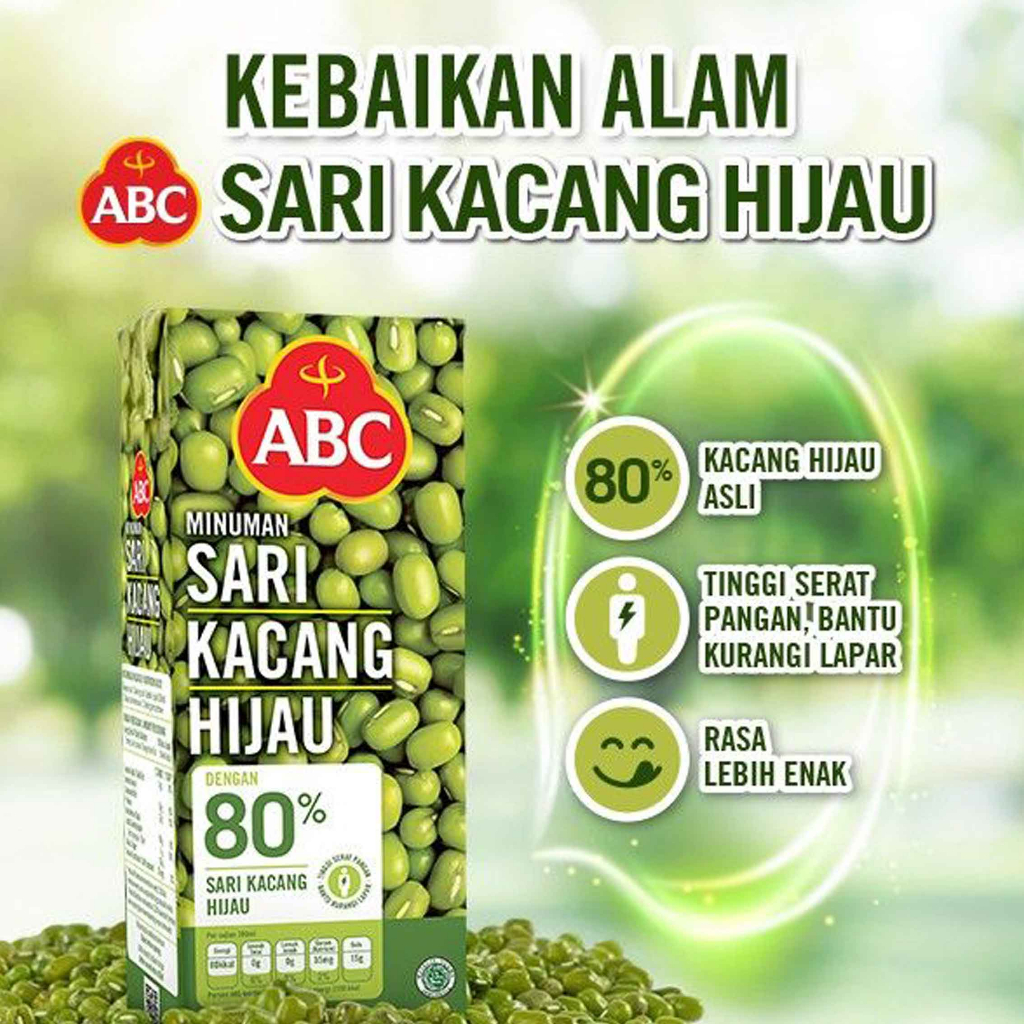 ABC Sari Kacang Hijau / Minuman kacang Hijau / Mung Bean Drink