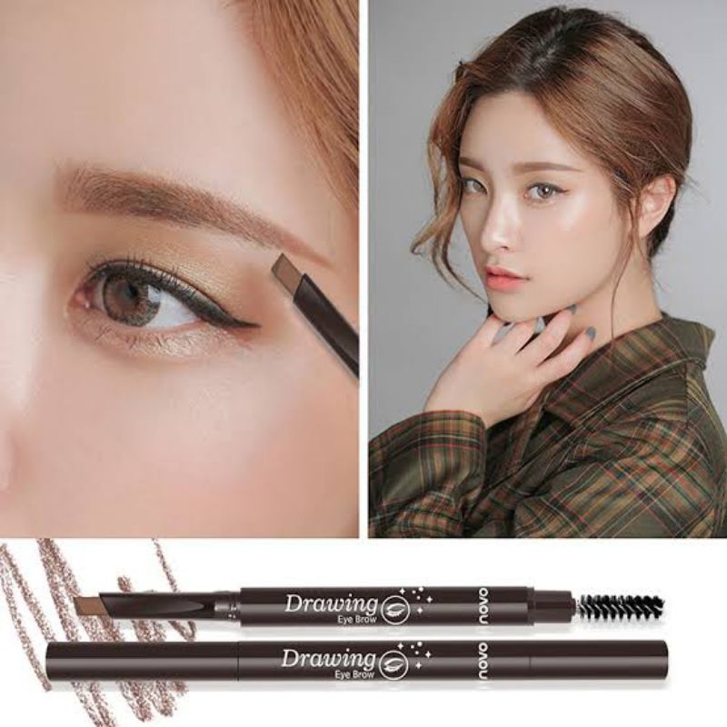 Eyebrow Pencil Double Head Triangle Waterproof DNM Original