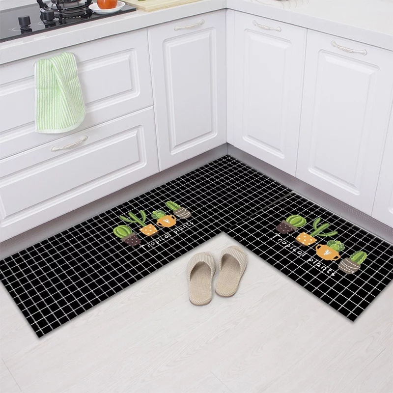 Swopply HL0466 2 in 1 Kitchen Floor Mat /Keset Alas Lantai Kamar Tidur Rumah Dapur Anti Selip/Keset kaki dapur