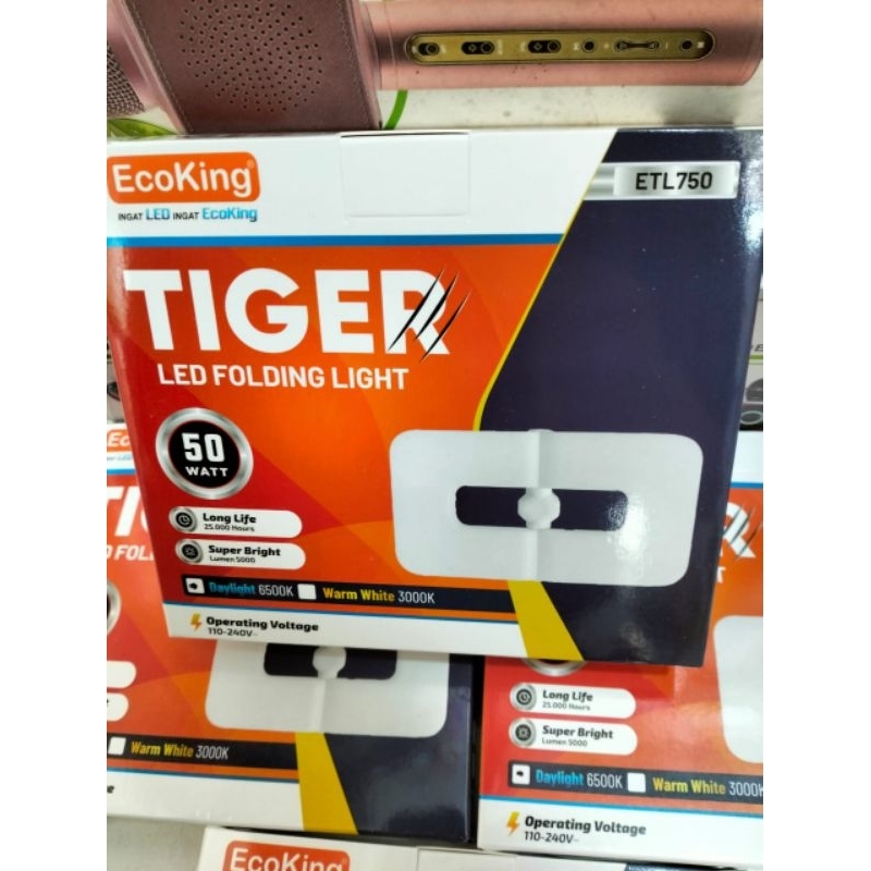 LP LED Ecoking 50WATT TIGER CAHAYA TERANG