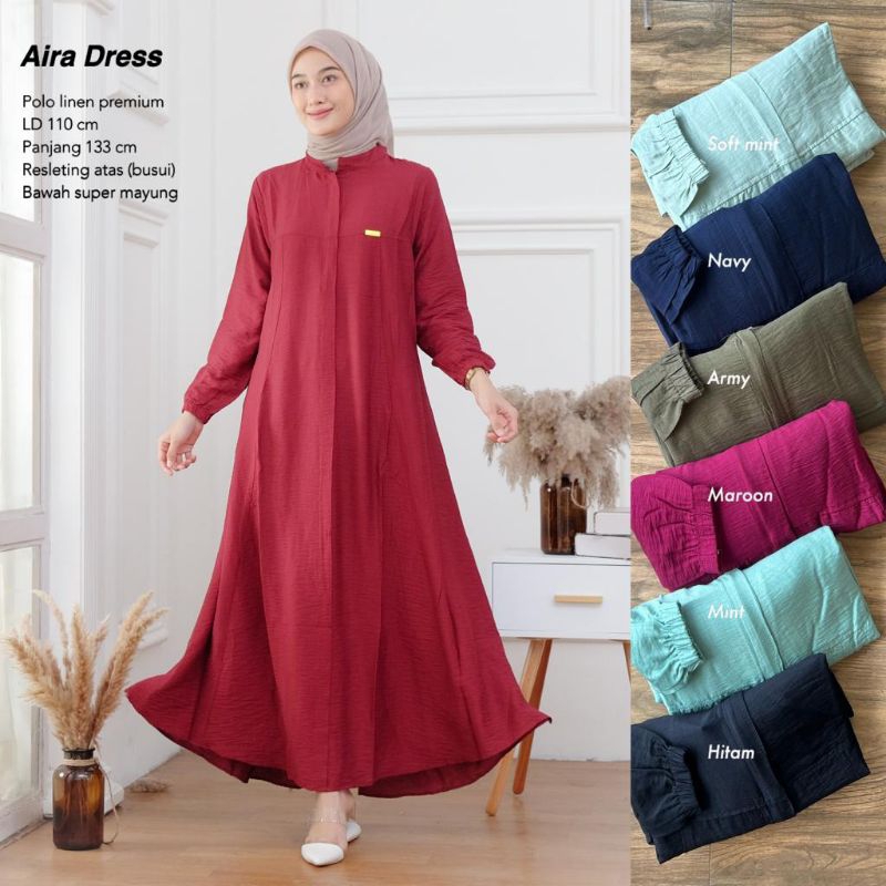 Dress Polo linen - Aira Dress //JF853