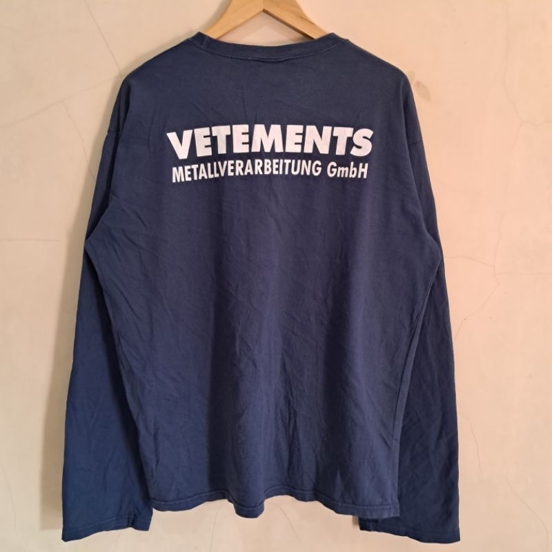 Long sleeve Tshirt Vetements backprint
