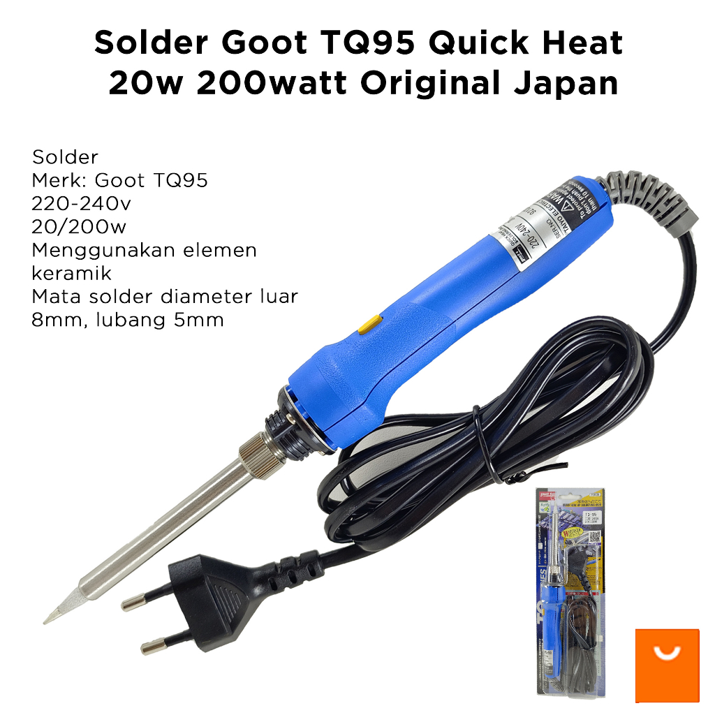 Solder Goot TQ95 Quick Heat 20w 200watt Original Japan