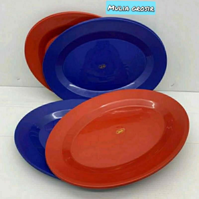 Piring Plastik Piring Oval Warna 12inch