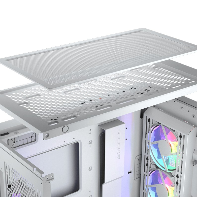 COUGAR GAMING CASE DUOFACE PRO RGB WHITE MID TOWER PC CASE CASING