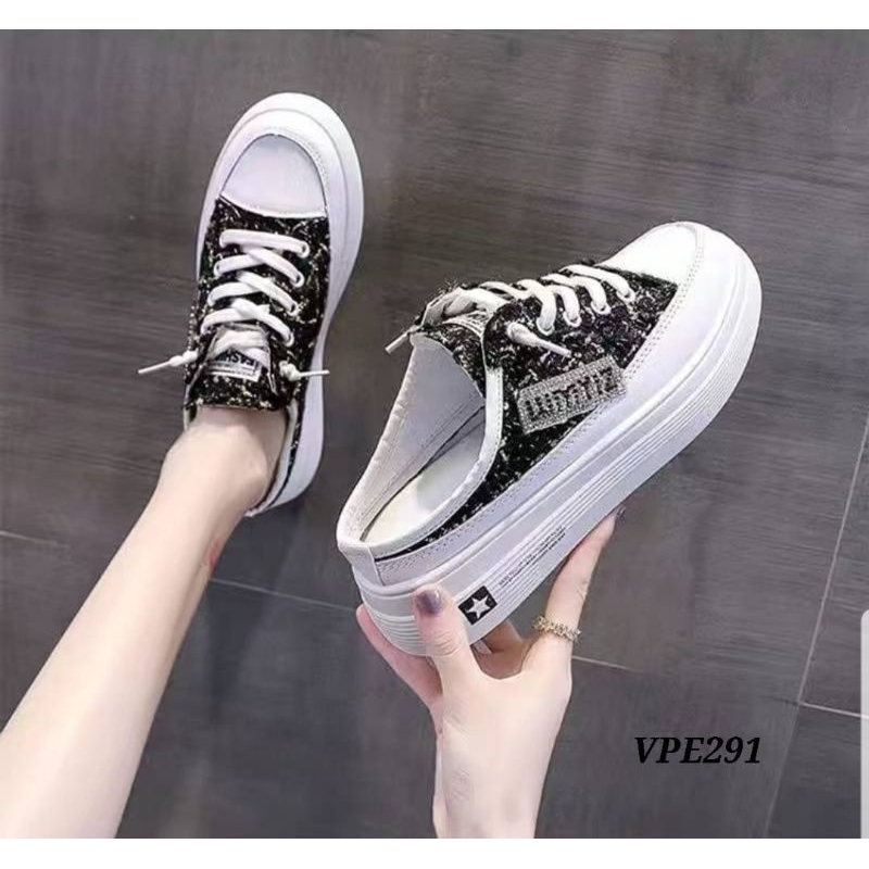 SNEAKERS SLOP SANDALS KANVAS STYLE KOREA VPE291