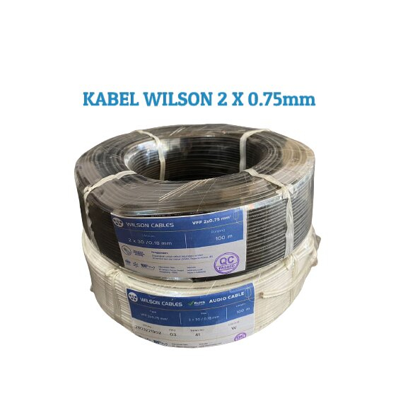 1 METER KABEL WILSON VFF 2 X 0,75mm 1METER