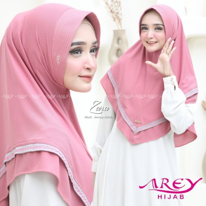 (Original Arey) ZARA •jilbab instan jersey irish•hijab instan pet list