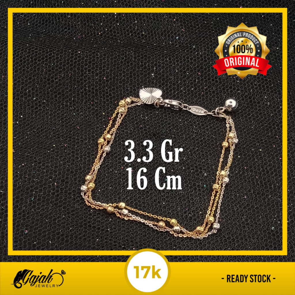 Gelang Emas 17K - 3.3 Gr Kadar 750 - 5349