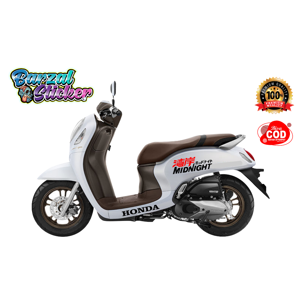 STICKER STIPING CUTTING SCOOPY MIDNIGHT JEPANG