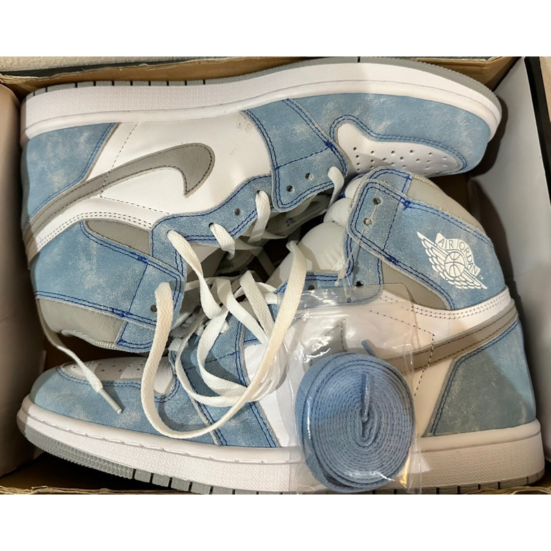 NIKE AIR JORDAN 1 HIGH RETRO HYPER ROYAL SMOKE GREY Size 45