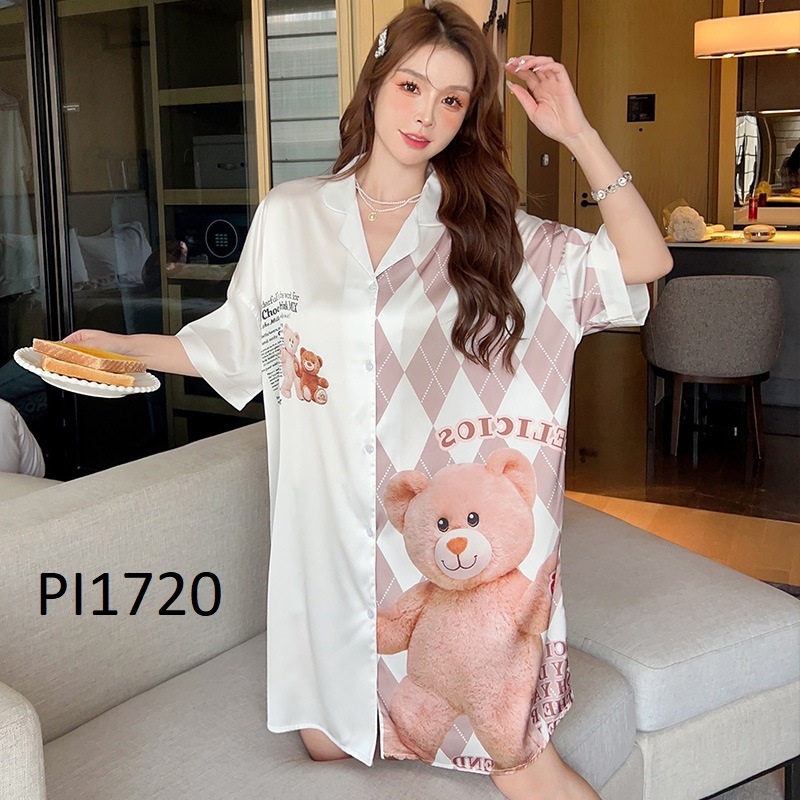 PIYAMA DASTER SUTERA WANITA PI1720