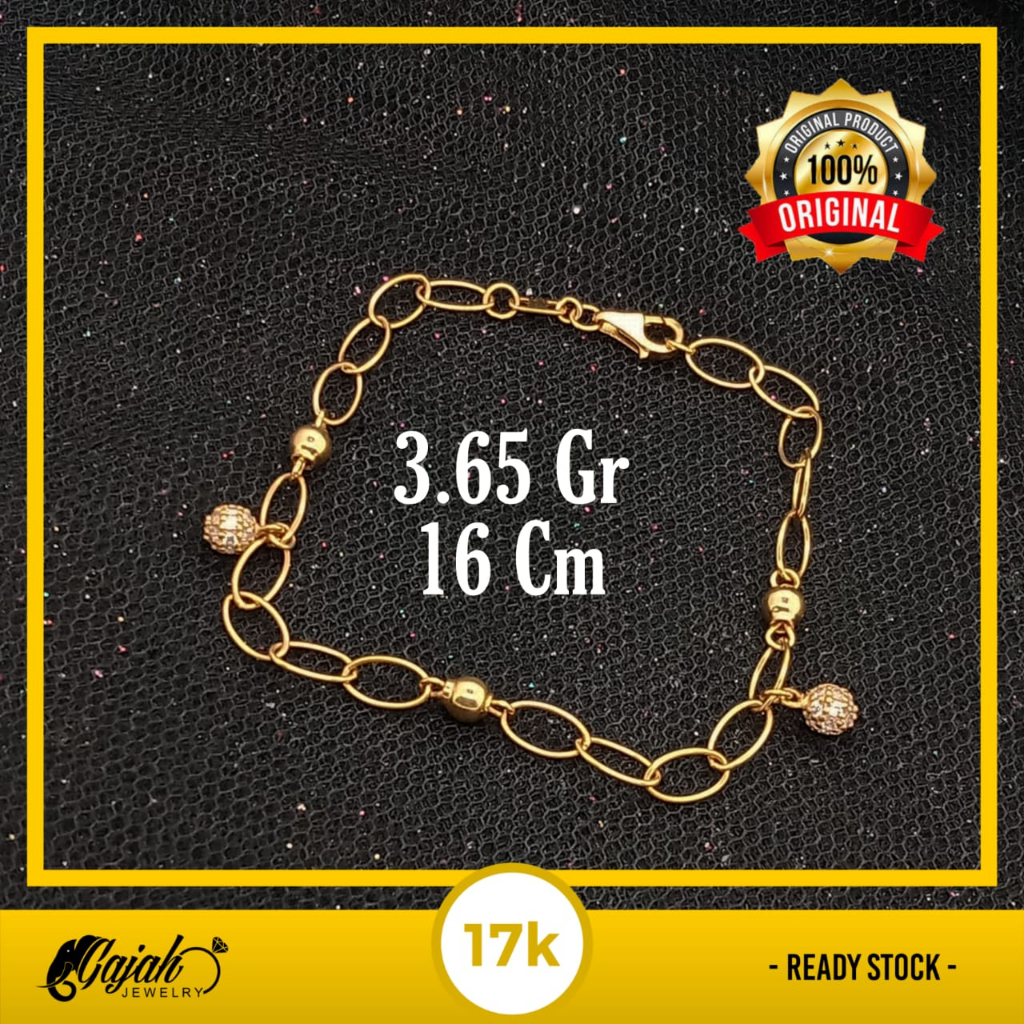 Gelang Emas 17K - 3.65 Gr Kadar 750 - 5355